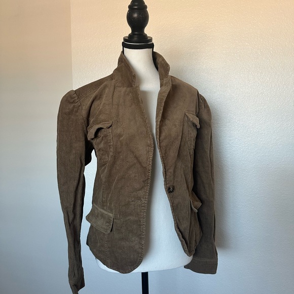 Per Se Jackets & Blazers - Women’s Corduroy Brown Blazer